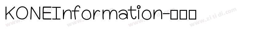 KONE Information字体转换